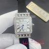 Charles Oudin Pansy Retro 24mm Black Satin Silk Strap And Diamond Watch Roman Style
