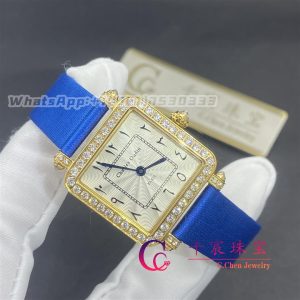 Charles Oudin Pansy Retro Blue Straps Yellow Watch Arabic Style- 24mm