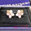 Chaumet Hortensia Aube Rosee Pink Gold Diamond Opal Earrings 083538