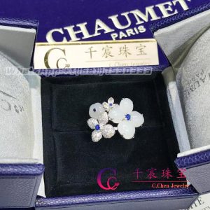 Chaumet Hortensia white chalcedony and White Diamonds Ring 082947