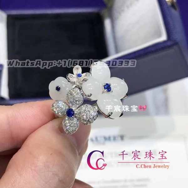 Chaumet Hortensia white chalcedony and White Diamonds Ring 082947