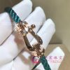 Fred Force 10 Bracelet Rose Gold Large Model and Riviera Blue Corderie 0B0007- 6B1178