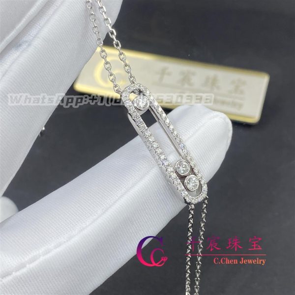 Messika Move Classique Pavé White Gold For Her Diamond Bracelet 03995-WG