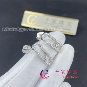 Messika Move Uno Diamond Pavé Earrings White Gold For Her Diamond Earrings 12183-WG