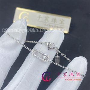Messika Move Uno Pavé White Gold For Her Diamond Bracelet 04706-WG