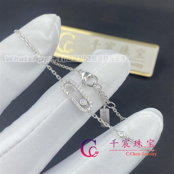 Messika Move Uno Pavé White Gold For Her Diamond Bracelet 04706-WG