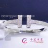 Tiffany T Pavé Diamond Square Bracelet in 18k White Gold 60010797
