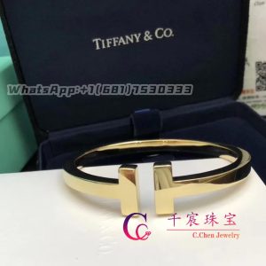 Tiffany T Square Bracelet in 18k Yellow Gold 60010736