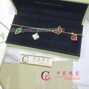 Van Cleef & Arpels Lucky Alhambra bracelet 4 motifs yellow gold VCARD79600