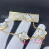 Van Cleef & Arpels Pure Alhambra Bracelet 4 Motifs Yellow Gold And Mother-Of-Pearl VCARA36300