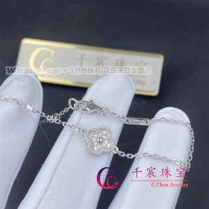 Van Cleef & Arpels Sweet Alhambra Bracelet White Gold Diamond VCARO85600
