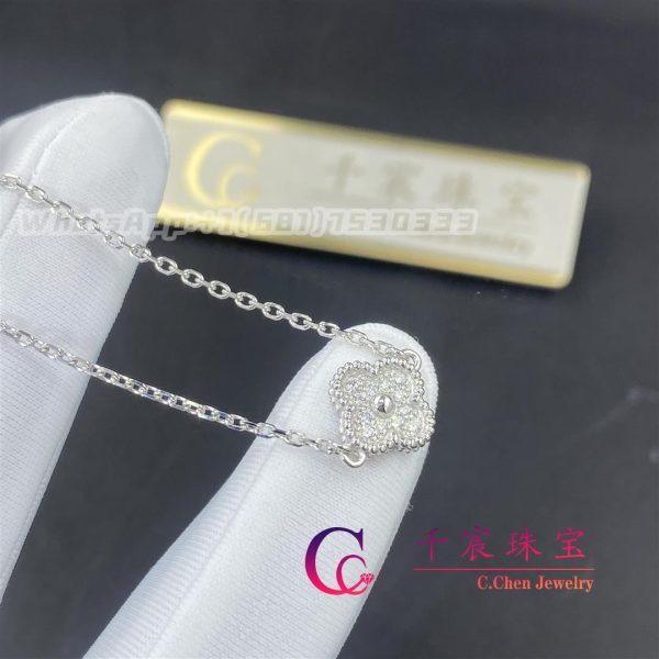 Van Cleef & Arpels Sweet Alhambra Bracelet White Gold Diamond VCARO85600