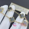 Van Cleef & Arpels Vintage Alhambra Bracelet 5 Motifs Yellow Gold And Onyx VCARA41300