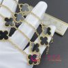 Van Cleef & Arpels Vintage Alhambra Long Necklace 20 Motifs 18K Yellow Gold, Onyx VCARA43100