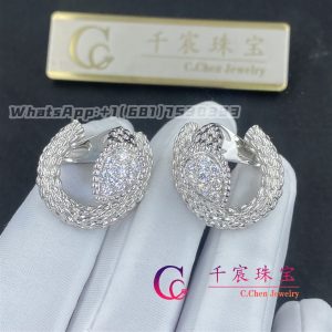 Boucheron Serpent Bohème Diamants White Gold Diamond Earrings JCO04CDB01