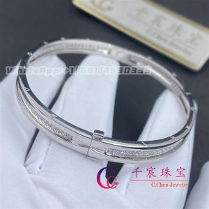 Bulgari B.zero1 bracelet white gold with pavé diamonds BR855967
