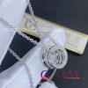 Bulgari B.zero1 necklace with small round pendant, both in 18kt white gold 352815