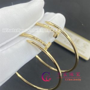 Cartier Juste Un Clou Earrings Yellow Gold Diamonds B8301225