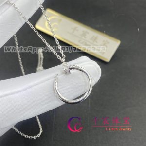 Cartier Juste Un Clou Necklace In 18K White Gold And Diamonds B7224892