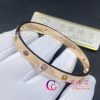 Cartier Love Bracelet 18k Rose Gold Sapphires Garnets Amethysts B6036517