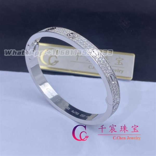Cartier Love Bracelet Diamond-paved White Gold N6710817