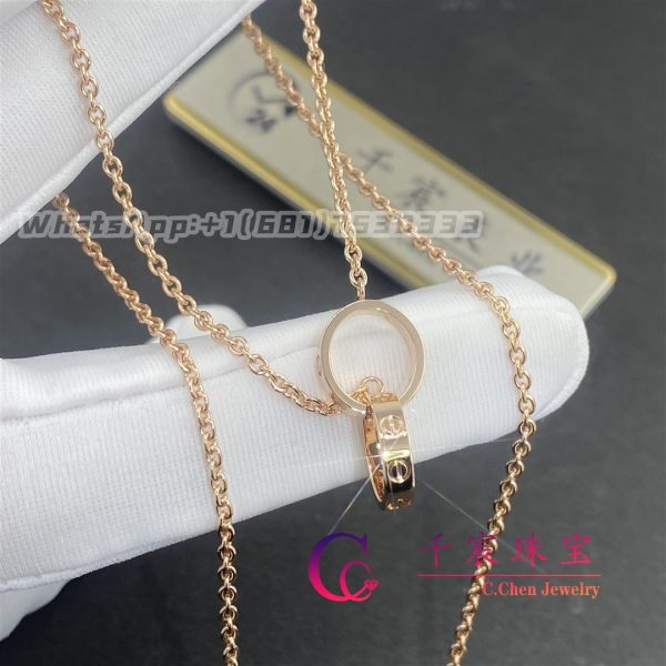 Cartier Love Necklace In 18K Rose Gold B7212300