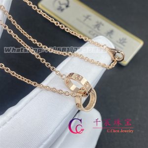 Cartier Love Necklace In 18K Rose Gold B7212300