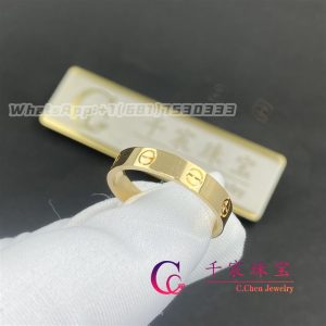 Cartier Love Wedding Band, 18K Yellow Gold B4085000-Width 3.6mm