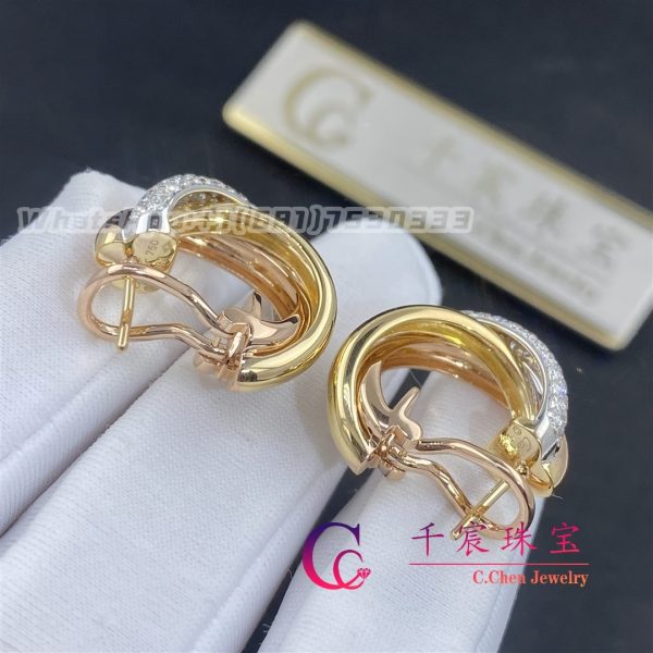 Cartier Trinity Earrings Diamonds B8031900