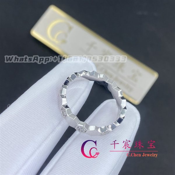 Chaumet Paris Bee My Love Ring White Gold Diamonds 4mm 084676