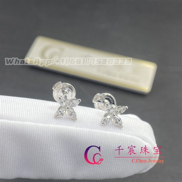 Tiffany Victoria™ Earrings Medium Platinum With Marquise Diamonds 60132211