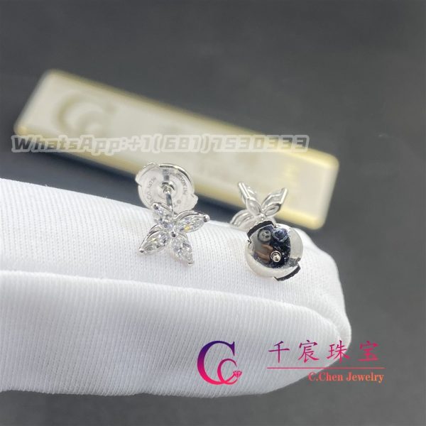 Tiffany Victoria™ Earrings Medium Platinum With Marquise Diamonds 60132211
