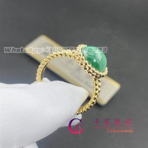 Van Cleef & Arpels Perlée Couleurs Ring Yellow Gold Malachite VCARP4DP00