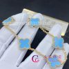 Van Cleef & Arpels Vintage Alhambra Bracelet 5 Motifs Turquoise VCARA42000