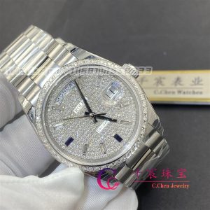 Rolex Day-Date 40mm 18K White gold 228349RBR-0036