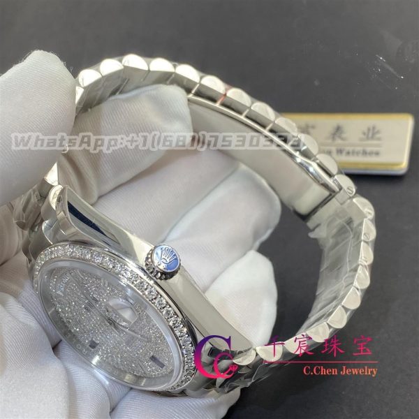 Rolex Day-Date 40mm 18K White gold 228349RBR-0036