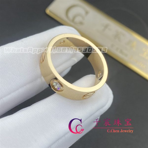 Cartier Love Ring 3 Diamonds Yellow Gold B4032400