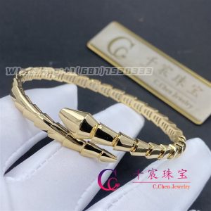 Bulgari Serpenti Viper one-coil 18 kt yellow gold bracelet 360714