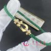 Fred Force 10 Bracelet 18k yellow gold and diamonds medium model Emerald Cable 0B0070-6B1087