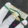 Fred Force 10 Bracelet 18k yellow gold medium model Emerald Cable 0B0069-6B1087