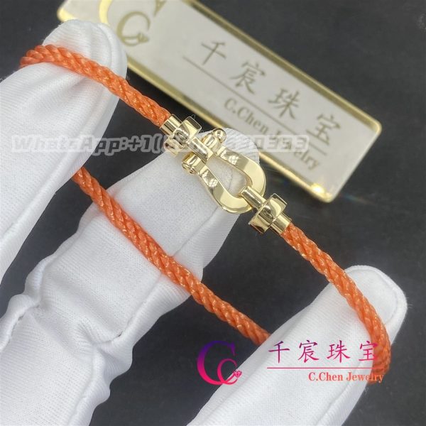 Fred Force 10 Bracelet 18k yellow gold medium model Orange Cable 0B0069- 6B0348