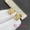 Van Cleef & Arpels Sweet Alhambra Earrings Guilloché Yellow Gold-Design Jewelry