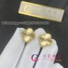 Van Cleef & Arpels Vintage Alhambra Earrings guilloché yellow gold VCARP3JL00