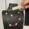 Van Cleef Arpels Vintage Alhambra Long Necklace, 20 Motifs Diamond gray Mother-of-pearl VCARP2R000