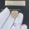 Van Cleef & Arpels Vintage Alhambra ring rose gold, Diamond VCARP2R400