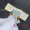 Buccellati Opera Color Ring in 18k Yellow Gold with Turquoise