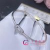 Messika Move Uno Pavé Flex Bangle White Gold For Her Diamond Bracelet 11134-WG