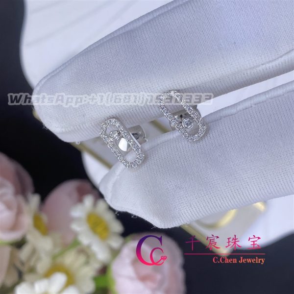 Messika Move Uno White Gold For Her Diamond Earrings 05634-WG