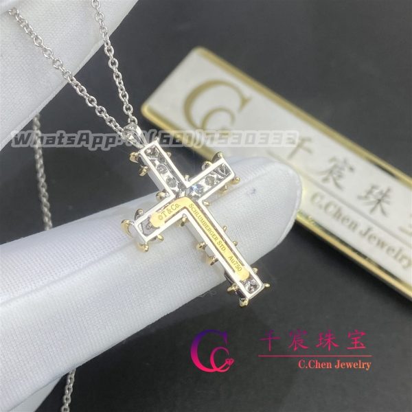 Tiffany Schlumberger® Ten Stone Cross Pendant 60022679