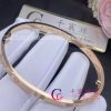 Cartier Love Bracelet 6 Diamonds Rose Gold Small Model B6047617